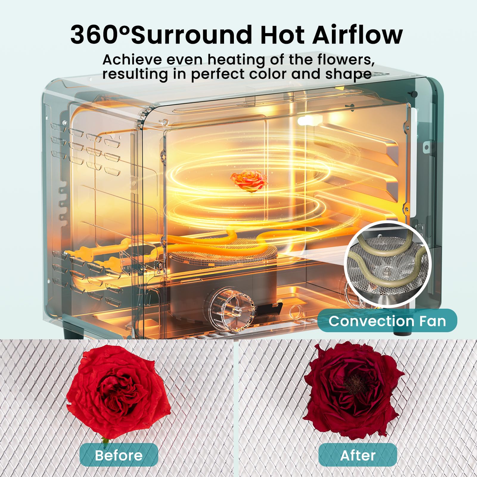 ドライフラワー乾燥機 プログラムコントロール Amazon | 2時間のクイックフラワー乾燥、ドライフラワーマシン